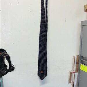 Givenchy Navy Tie with Pink Dots